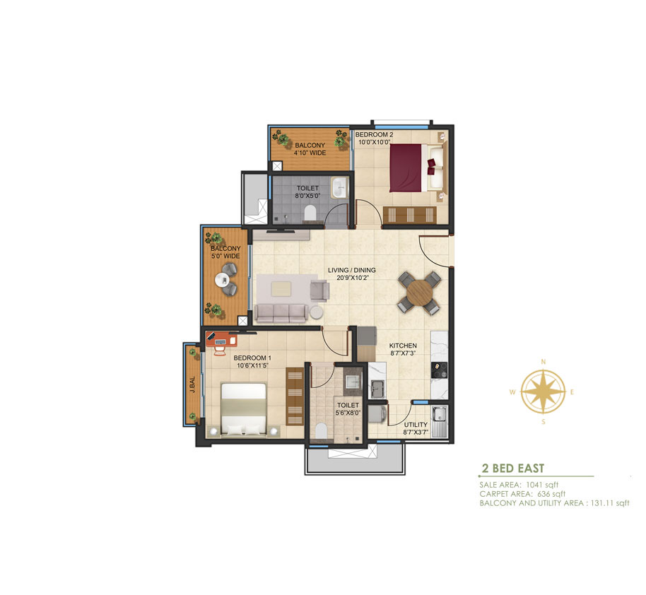 2 BHK EAST